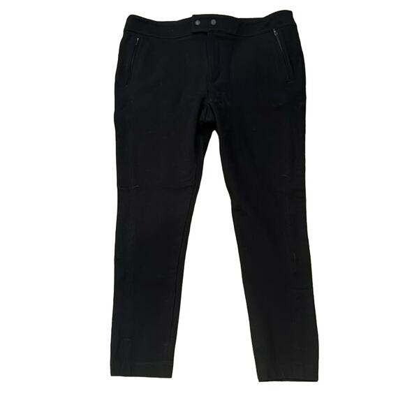 LOFT Women's Skinny Ankle Stretch Twill Pants Black Size 12P - Picture 1 of 11
